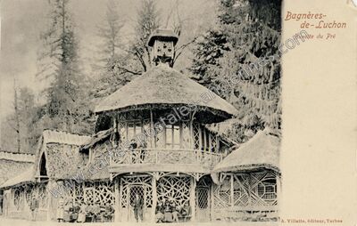 Carte postale ancienne Buvette du Pré — Bagnères-de-Luchon (Haute-Garonne)
