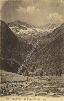 Carte postale ancienne Cirque du Lys — Bagnères-de-Luchon (Haute-Garonne)