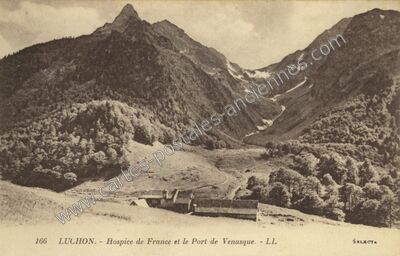 Carte postale ancienne Port de Venasque — Bagnères-de-Luchon (Haute-Garonne)