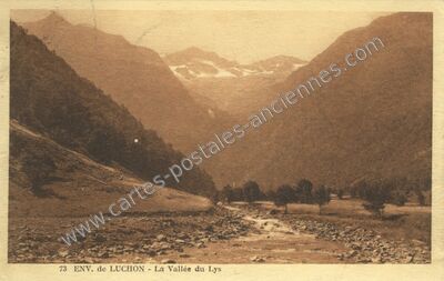 Carte postale ancienne Vallee du Lys — Bagnères-de-Luchon (Haute-Garonne)