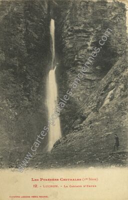 Carte postale ancienne Cascade d'Enfer — Cazeaux-de-Larboust (Haute-Garonne)