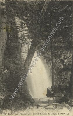 Carte postale ancienne Gouffre d'Enfer — Castillon-de-Larboust (Haute-Garonne)