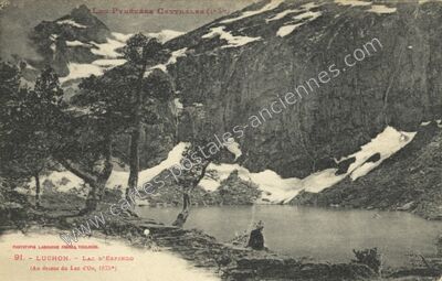 Carte postale ancienne Lac d'Espingo — Oô (Haute-Garonne)