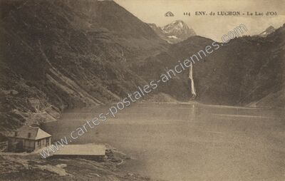 Carte postale ancienne Lac d'Oo — Oô (Haute-Garonne)