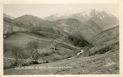 Carte postale ancienne Col de Portet d'Aspet — Portet-d'Aspet (Haute-Garonne)