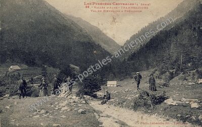 Carte postale ancienne Vallée d'Aure - Tramesaigues — Rieumajou (Haute-Garonne)