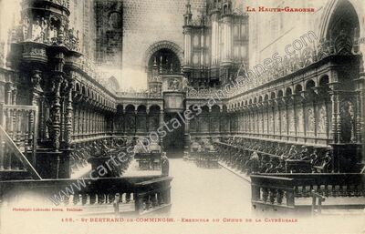 Carte postale ancienne Ensemble du chœur de la cathédrale — Saint-Bertrand-de-Comminges (Haute-Garonne)