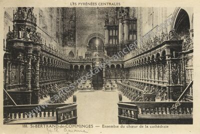 Carte postale ancienne Ensemble du chœur de la cathédrale — Saint-Bertrand-de-Comminges (Haute-Garonne)