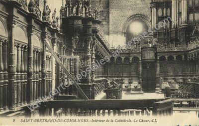 Carte postale ancienne Intérieur de la Cathédrale.-Le Chœur — Saint-Bertrand-de-Comminges (Haute-Garonne)