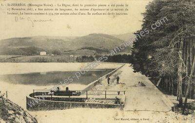 Carte postale ancienne La Digue — Saint Ferreol (Haute-Garonne)