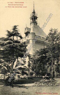 Carte postale ancienne Donjon du Capitole ou Tour des Archives — Toulouse (Haute-Garonne)
