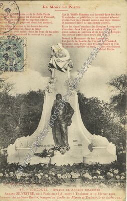 Carte postale ancienne LA MORT DU POÈTE — Toulouse (Haute-Garonne)