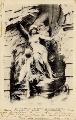 Carte postale ancienne La Fontaine (Jardins des Plantes) — Toulouse (Haute-Garonne)