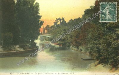 Carte postale ancienne Le Parc Toulousain. — Le Ramier — Toulouse (Haute-Garonne)