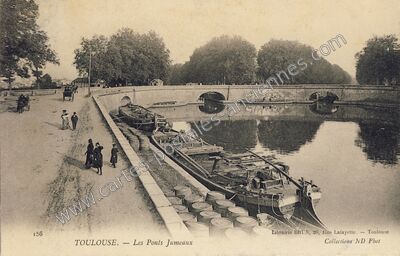 Carte postale ancienne Les Ponts Jumeaux — Toulouse (Haute-Garonne)
