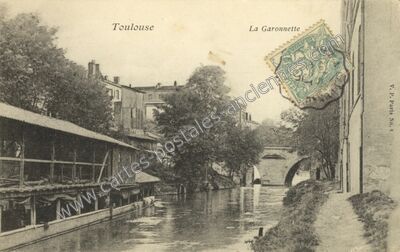 Carte postale ancienne La Garonnette — Toulouse (Haute-Garonne)