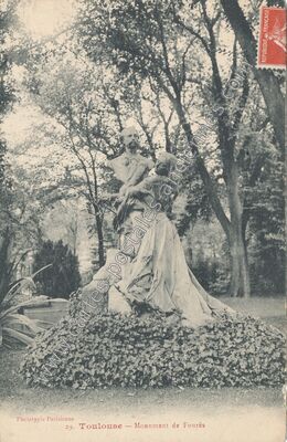 Carte postale ancienne Monument de Fourès — Toulouse (Haute-Garonne)