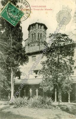 Carte postale ancienne Cloître et Tour du Musée — Toulouse (Haute-Garonne)