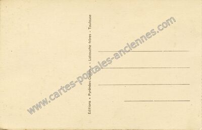 Carte postale ancienne Arriere — Toulouse (Haute-Garonne)