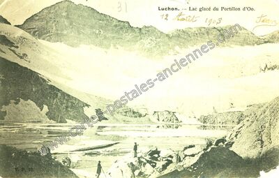 Carte postale ancienne Lac Glace — Bagnères-de-Luchon (Haute-Garonne)