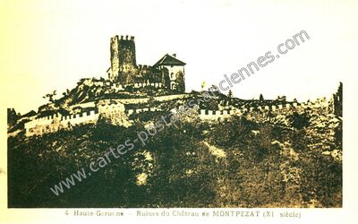 Carte postale ancienne Chateau de Montpezat — Larcan (Haute-Garonne)