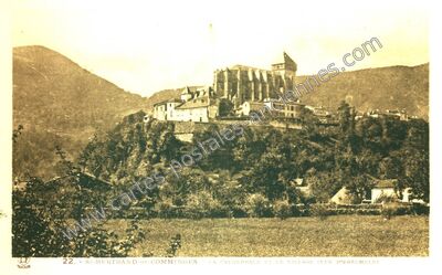 Carte postale ancienne La Cathédrale et le Village (Vue d'ensemble) — Saint-Bertrand-de-Comminges (Haute-Garonne)
