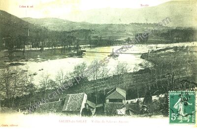 Carte postale ancienne Vallée du Salat en Amont — Salies-du-Salat (Haute-Garonne)
