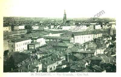 Carte postale ancienne Vue Générale. - Côté Sud — Toulouse (Haute-Garonne)