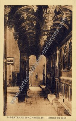 Carte postale ancienne Plafond du Jubé — Saint-Bertrand-de-Comminges (Haute-Garonne)