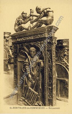 Carte postale ancienne St-Laurent — Saint-Bertrand-de-Comminges (Haute-Garonne)