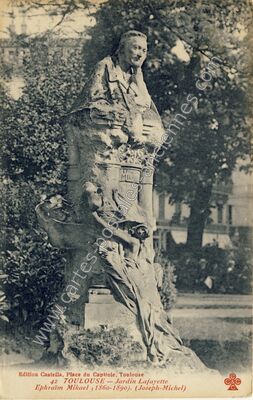 Carte postale ancienne Jardin Lafayette — Toulouse (Haute-Garonne)