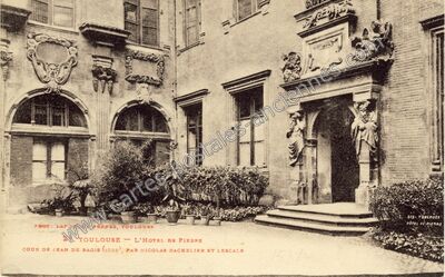 Carte postale ancienne L'HOTEL DE PIERRE — Toulouse (Haute-Garonne)