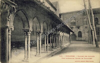 Carte postale ancienne Cloître des Jacobins — Toulouse (Haute-Garonne)
