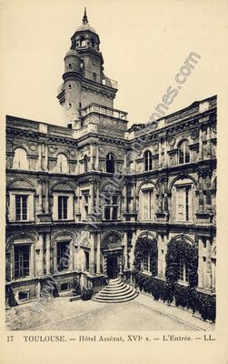 Carte postale ancienne Hôtel Assézat, XVIe s. — L'Entrée — Toulouse (Haute-Garonne)