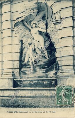Carte postale ancienne Monument de la Garonne et de l'Ariège — Toulouse (Haute-Garonne)