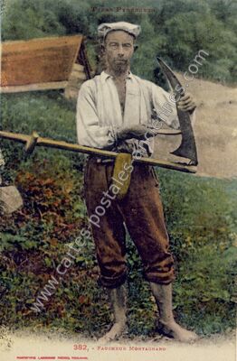 Carte postale ancienne Type Pyreneen — Non Localisée (Haute-Garonne)