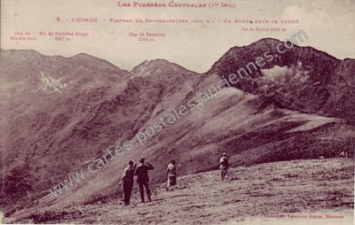 Carte postale ancienne Plateau de Superbagneres — Saint-Aventin (Haute-Garonne)
