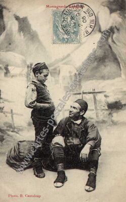 Carte postale ancienne Montagnards Espagnols — Non Localisée (Haute-Garonne)