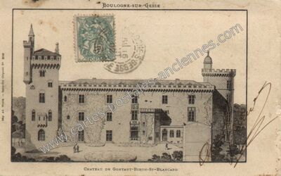 Carte postale ancienne Château de Gontaut-Biron-St-Blancard — Boulogne-sur-Gesse (Haute-Garonne)
