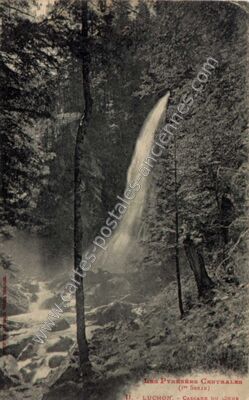 Carte postale ancienne Cascade du Coeur — Cazeaux-de-Larboust (Haute-Garonne)