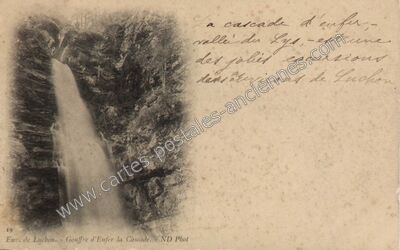 Carte postale ancienne Gouffre d'Enfer — Castillon-de-Larboust (Haute-Garonne)