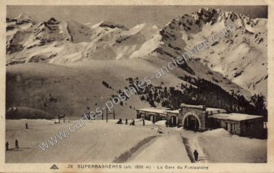 Carte postale ancienne Superbagneres — Saint-Aventin (Haute-Garonne)