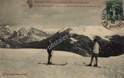 Carte postale ancienne Superbagneres — Saint-Aventin (Haute-Garonne)
