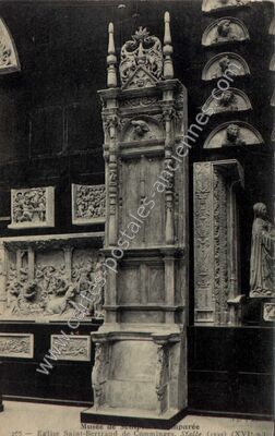 Carte postale ancienne Musée de Sculpture comparée. Eglise Saint-Bertrand de Comminges. Stalle — Saint-Bertrand-de-Comminges (Haute-Garonne)