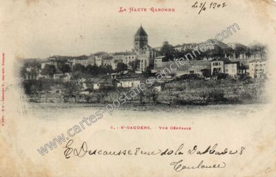 Carte postale ancienne Vue Générale — Saint-Gaudens (Haute-Garonne)