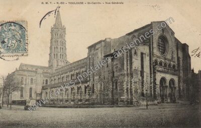 Carte postale ancienne St-Cernin. - Vue Générale — Toulouse (Haute-Garonne)