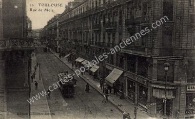 Carte postale ancienne Rue de Metz — Toulouse (Haute-Garonne)