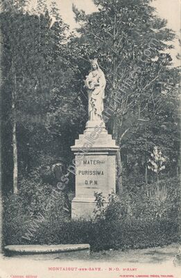 Carte postale ancienne N.-D. D'ALET — Montaigut-sur-Save (Haute-Garonne)