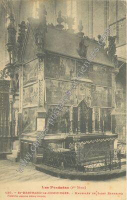 Carte postale ancienne Les Pyrénées - Mausolée de Saint Bertrand — Saint-Bertrand-de-Comminges (Haute-Garonne)