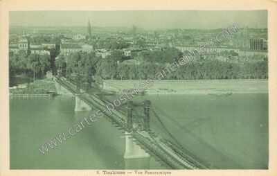 Carte postale ancienne Vue Panoramique — Toulouse (Haute-Garonne)